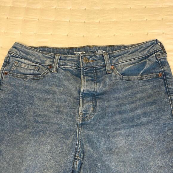 Old Navy Kitty Kat High-Rise O.G. Straight Jeans Women's 12 | Blue | EUC - Picture 5 of 12